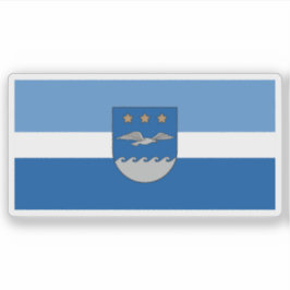 Pegatina Bandera de la ciudad de Jūrmala, Letonia