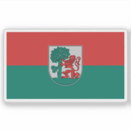 Pegatina Bandera de la ciudad de Liepāja, Letonia