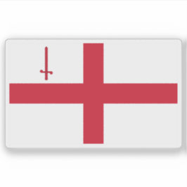 Pegatina Bandera de la ciudad de Londres, Inglaterra
