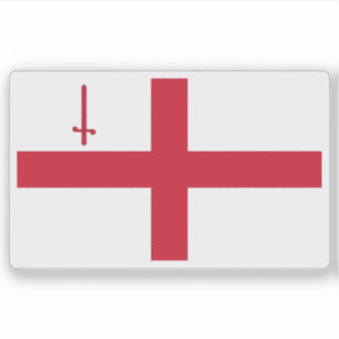 Pegatina Bandera de la ciudad de Londres, Inglaterra