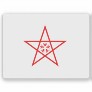 Pegatina Bandera de la ciudad de Nagasaki, Nagasaki, Japón