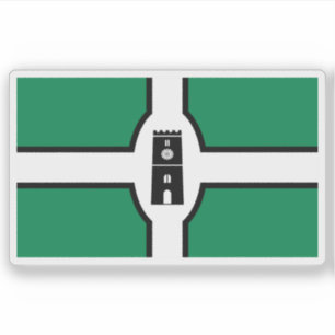 Pegatina Bandera de la ciudad de Newton Abbot, Inglaterra