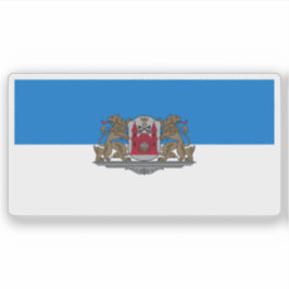 Pegatina Bandera de la ciudad de Riga, Letonia