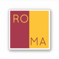 Bandera de la ciudad de Roma, Italia
