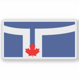 Pegatina Bandera de la ciudad de Toronto, Ontario, Canadá