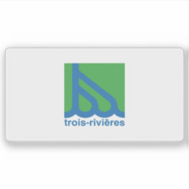 Pegatina Bandera de la ciudad de Trois-Rivières, Quebec, Ca