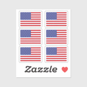 Pegatina Bandera de la colección de Estados Unidos de 6
