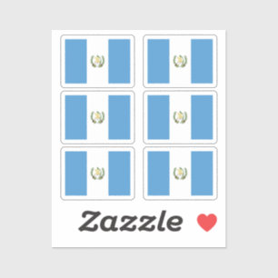 Pegatina Bandera de la colección de Guatemala de 6