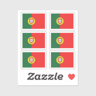 Pegatina Bandera de la colección Portugal de 6