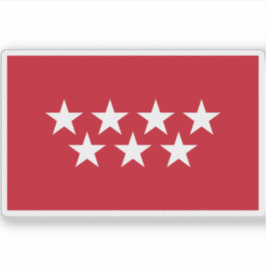 Pegatina Bandera de la Comunidad de Madrid