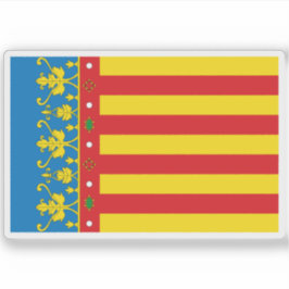 Pegatina Bandera de la Comunidad Valenciana