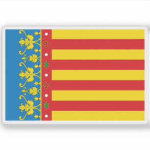 Pegatina Bandera de la Comunidad Valenciana