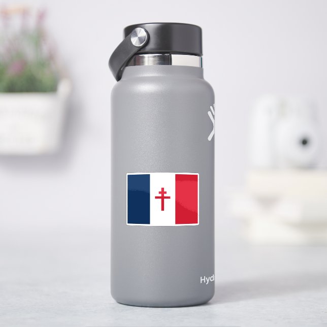 Pegatina Bandera de la Francia Libre (hidrofrasco)