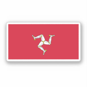 Pegatina Bandera de la Isla de Man