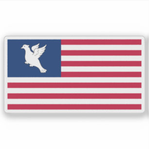 Pegatina Bandera de la isla Swains, Samoa Americana, Estado