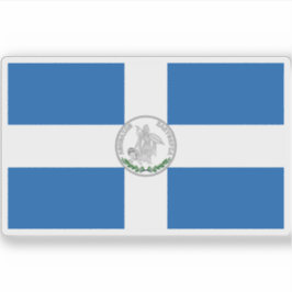 Pegatina Bandera de la libertad de los atenienses (1945-pre