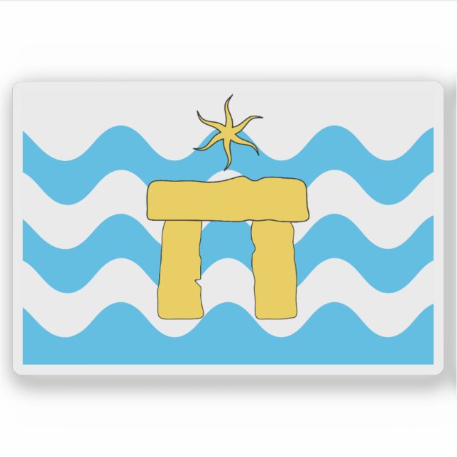 Pegatina Bandera de la MGORRA, Malta (2000 - Presente) (Anverso)