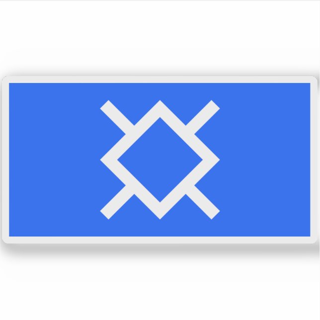 Pegatina Bandera de la nación y tribu de Cheyenne, Estados  (Anverso)