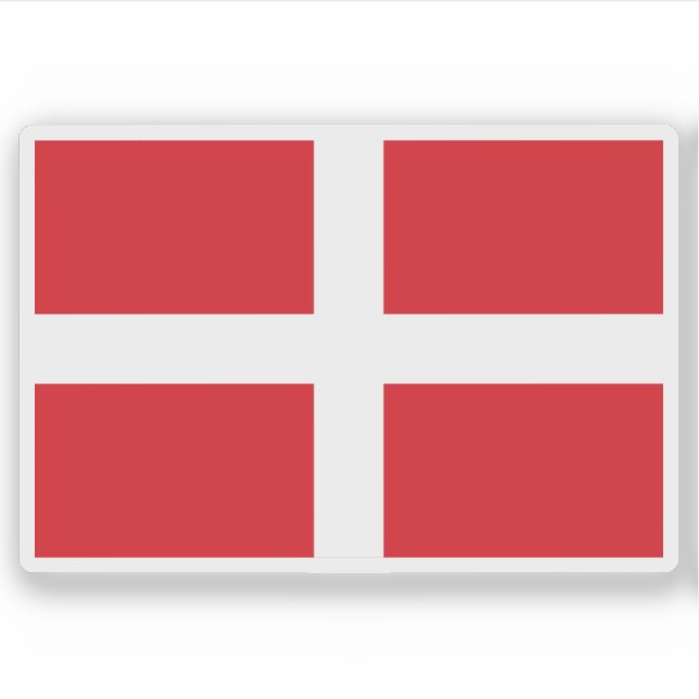 Pegatina Bandera de la Orden de San Juan (Malta) (Anverso)