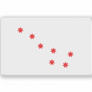 Pegatina Bandera de la Paz Cherokee, Estados Unidos