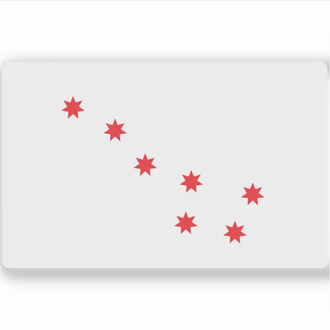 Pegatina Bandera de la Paz Cherokee, Estados Unidos (Anverso)