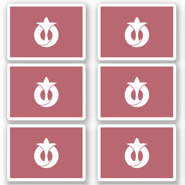 Pegatina Bandera de la prefectura de Aichi, Japón (Anverso)