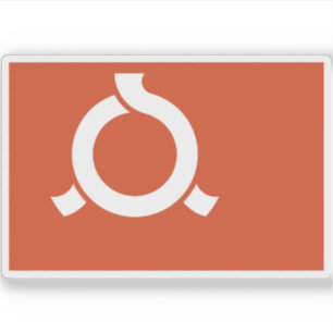 Pegatina Bandera de la prefectura de Fukushima, Japón