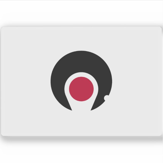 Pegatina Bandera de la prefectura de Kagoshima, Japón (Anverso)