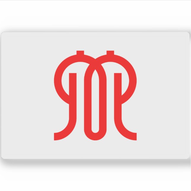 Pegatina Bandera de la prefectura de Kanagawa, Japón (Anverso)