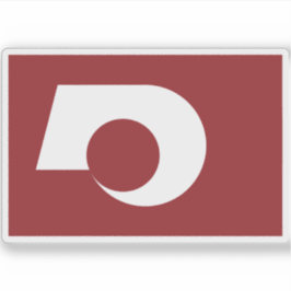 Pegatina Bandera de la prefectura de Kumamoto, Japón