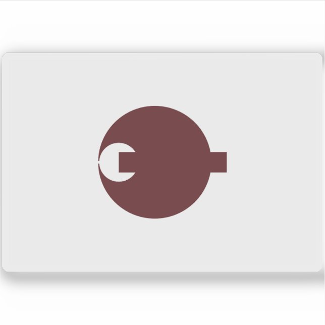 Pegatina Bandera de la prefectura de Nara, Japón (Anverso)