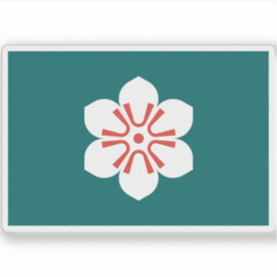 Pegatina Bandera de la prefectura de Saga, Japón