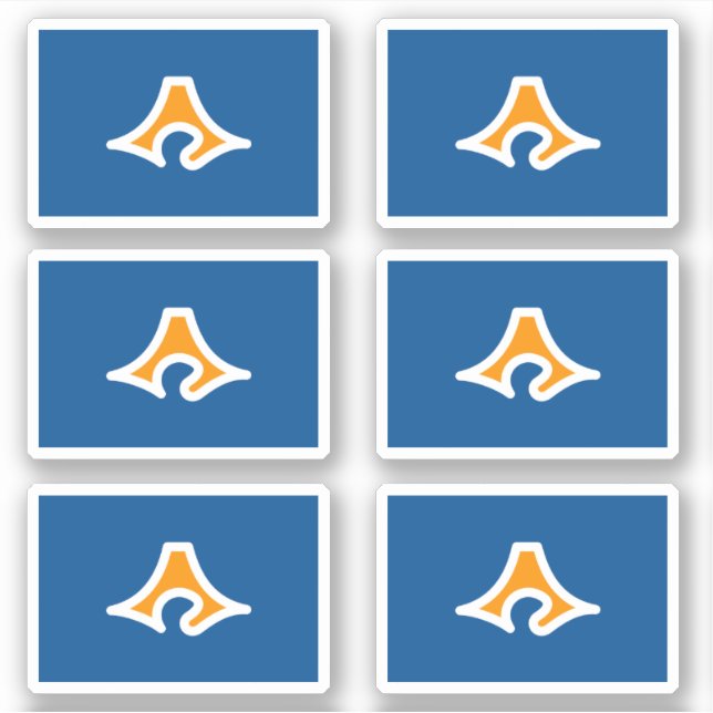 Pegatina Bandera de la prefectura de Shizuoka, Japón (Anverso)