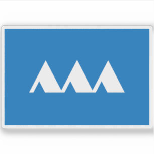 Pegatina Bandera de la prefectura de Yamagata, Japón