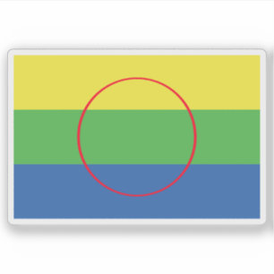 Pegatina Bandera de la Primera Nación Peguis, Canadá