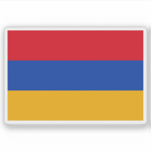 Pegatina Bandera de la Primera República de Armenia (1918-1