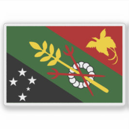 Pegatina Bandera de la provincia de Chimbu (Simbu), Papua N