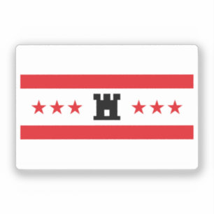 Pegatina Bandera de la provincia de Drenthe, Países Bajos