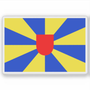 Pegatina Bandera de la provincia de Flandes Occidental, Bél