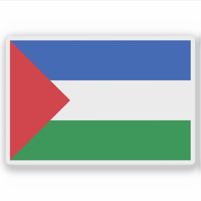 Pegatina Bandera de la provincia de Guanacaste, Costa Rica (Anverso)