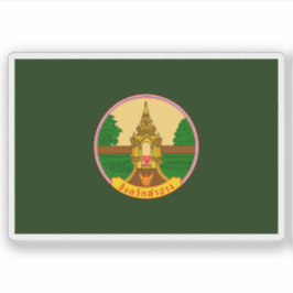 Pegatina Bandera de la provincia de Lampang, Tailandia