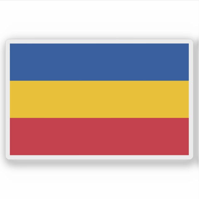 Pegatina Bandera de la provincia de Los Santos, Panamá (Anverso)