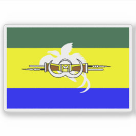 Pegatina Bandera de la provincia de Morobe, Papua Nueva Gui