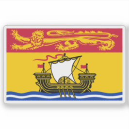 Pegatina Bandera de la provincia de Nuevo Brunswick, Canadá