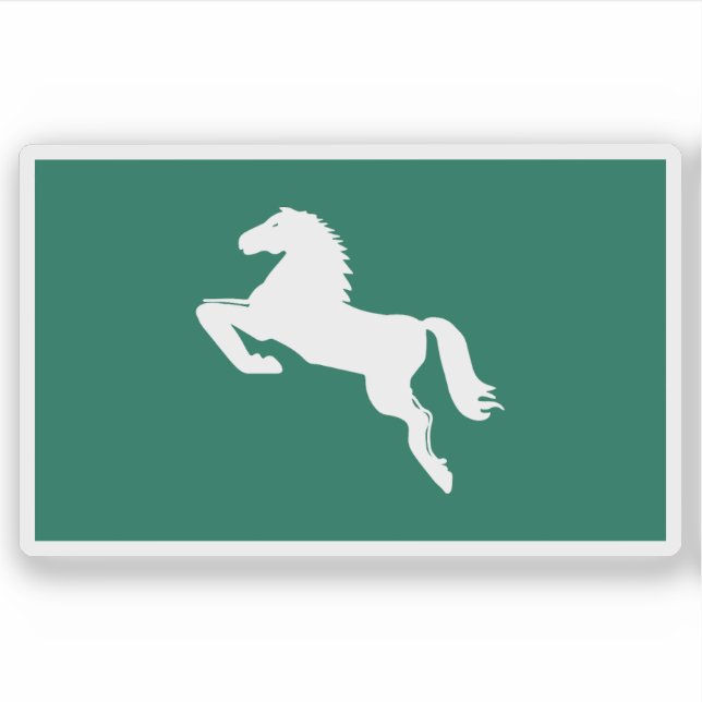 Pegatina Bandera de la provincia de Sharkia, Egipto (Anverso)