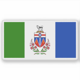 Pegatina Bandera de la provincia de Yukon, Canadá