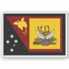 Pegatina Bandera de la Provincia Occidental, Papua Nueva Gu