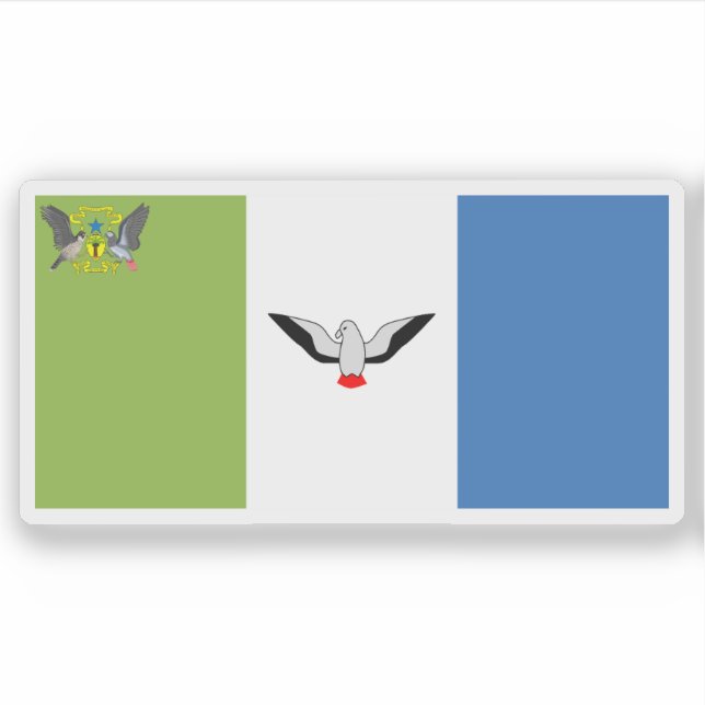 Pegatina Bandera de la Región Autónoma del Príncipe,Santo T (Anverso)