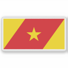 Pegatina Bandera de la región de Amhara, Etiopía