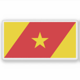 Pegatina Bandera de la región de Amhara, Etiopía